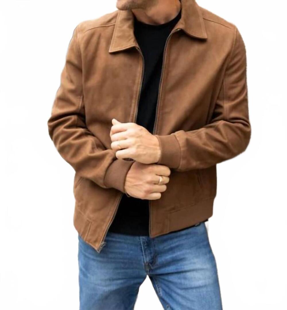 NEW MAURITIUS men's talton jacket in whiskey